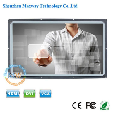 resolución 1366X768 marco abierto monitor de pantalla táctil LCD de 32 pulgadas
